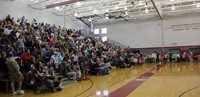 audience watching band students perform