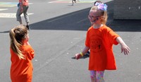 students dancing