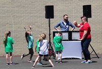 students dancing