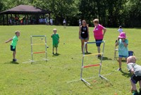 students taking part in outdoor activities