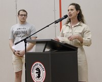 chenango valley athletic club president presenting award