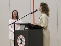 chenango valley athletic club president presenting award