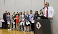 junior varsity girls soccer team members and coach