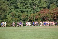 people running at cross country race