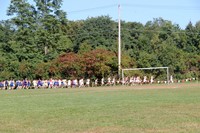 people running at cross country race