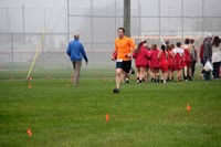 person running at cross country race