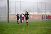 person running at cross country race