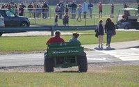 people driving cart