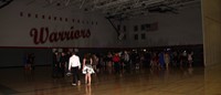 wide shot of dance floor