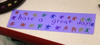 bookmark that says have a great day