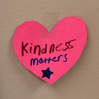 kindness matters paper heart