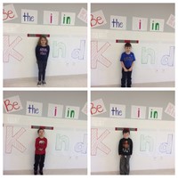 port dickinson students displaying putting the i in kindness 2 of 5