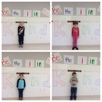 port dickinson students displaying putting the i in kindness 1 of 5