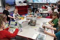 students reading in classroom