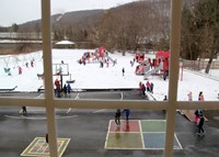 students playing on playground