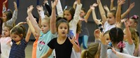 students dancing at big gifted give