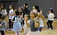 students dancing at big gifted give