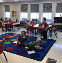 additional students taking part in 100th day activities