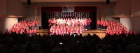 wide shot of all student choruses
