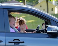 people in parade