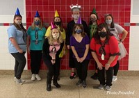 teachers dressed up for Halloween