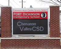 Port Dickinson Elementary Marquee