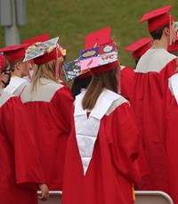 students standing