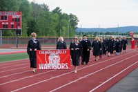 faculty walking into ceremony