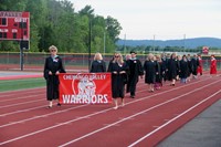 faculty walking into ceremony