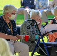 nursing home resident reading class notable