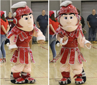 Wally the Warrior Mascot Dancing