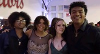 students at homecoming dance