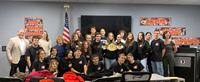 French Exchange Students with Mr. Clark