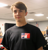 French Exchange student wearing French Exchange T-Shirt