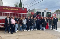 french exchange students at Binghamton Fire Department
