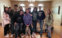 French Exchange Students at Roberson Museum mansion