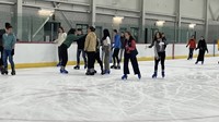 French Exchange students ice skating
