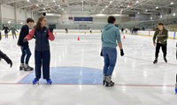 French Exchange students ice skating
