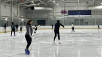 French Exchange students ice skating