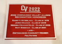 recognition plaque