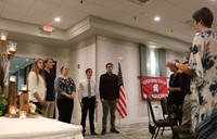 select chorus singing at alumni recognition event