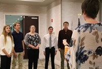 select chorus singing at alumni recognition event