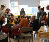 people at pre-K Family Day