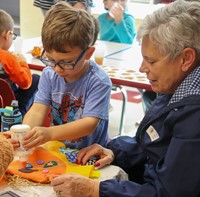 people at pre-K Family Day