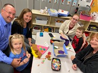 people at pre-K Family Day