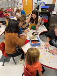 people at pre-K Family Day