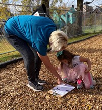 people at pre-K Family Day