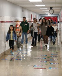 French Exchange students at Chenango Bridge Elementary
