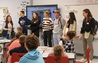 French Exchange students at Chenango Bridge Elementary
