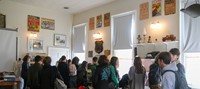 French Exchange students at Chenango Schoolhouse Museum